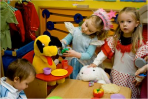 Girls are often expected to be nurturing, playing with soft toys and imagining themselves such as "nurse" or "mother"